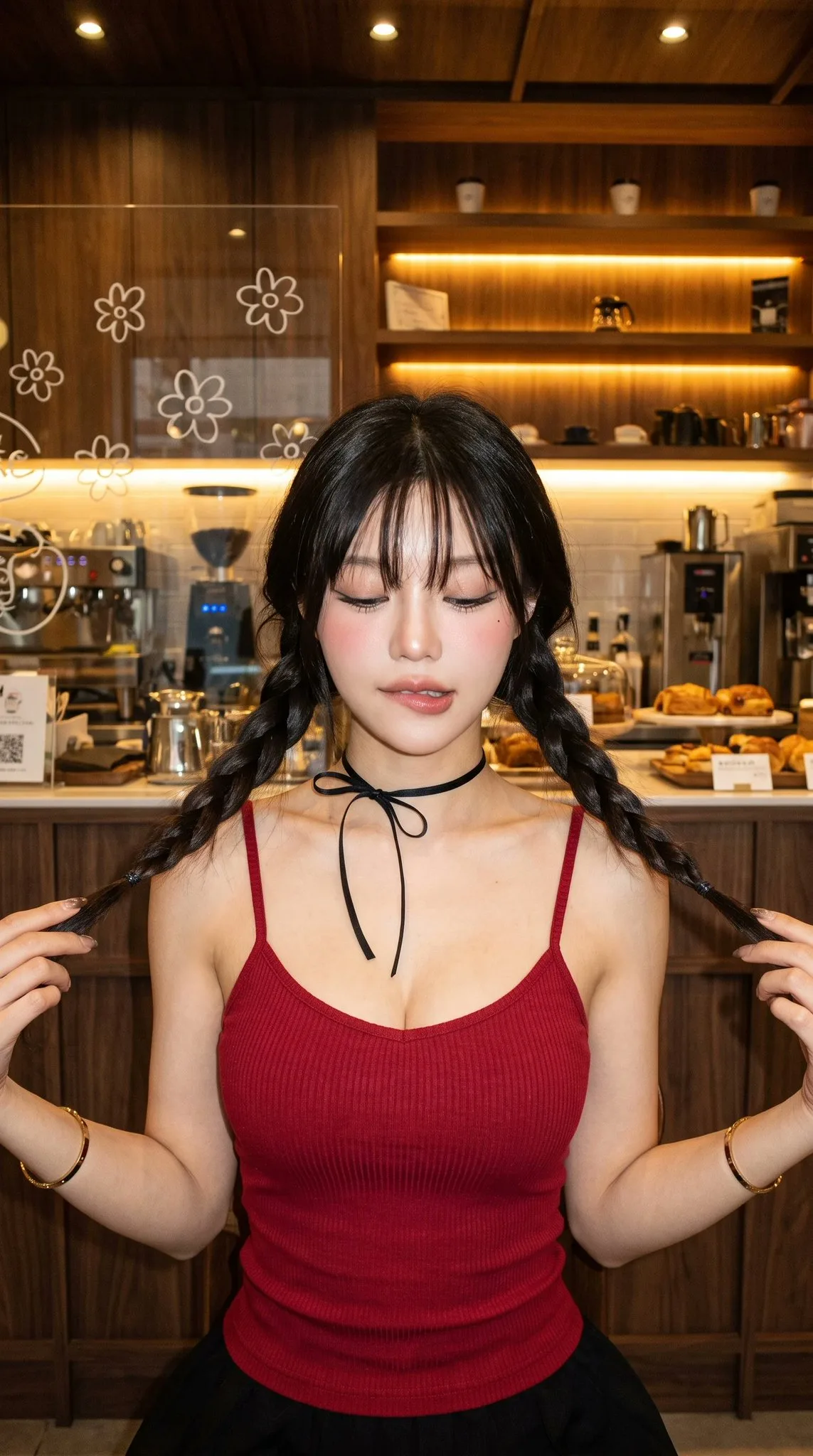 สาวคาเฟ่สไตล์ Y2K น่ารักแบบญี่ปุ่น เกาหลี 1