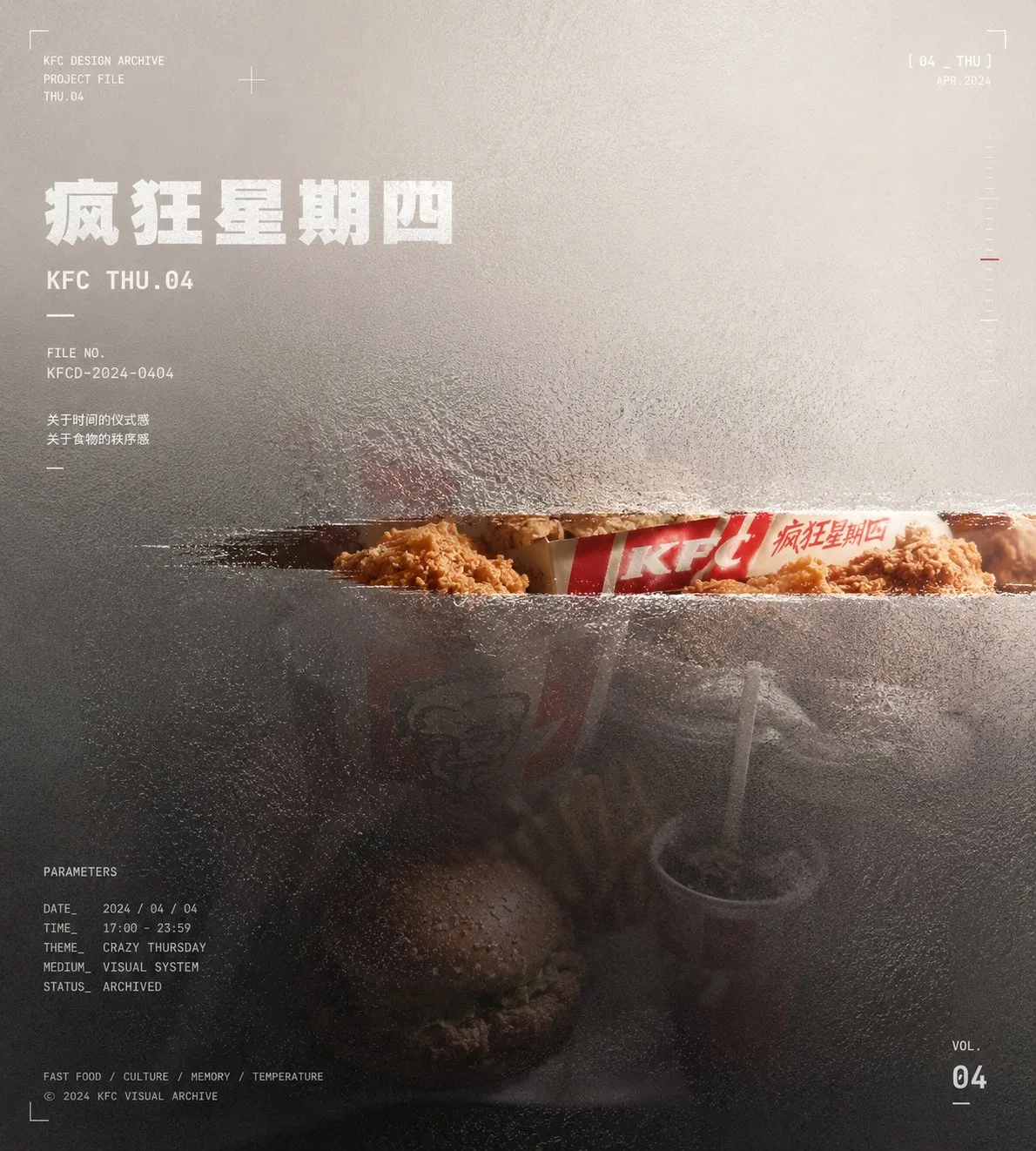 ผลงานออกแบบปก: Crazy Thursday KFC สไตล์แก้วนูน 1