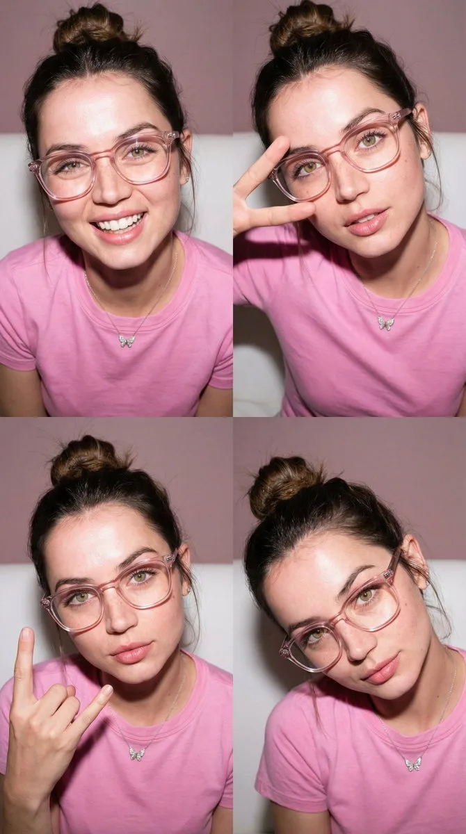 สาวหวานถ่ายภาพ 4 ช็อต ครีมโทน แฟลชหน้าตรง 1