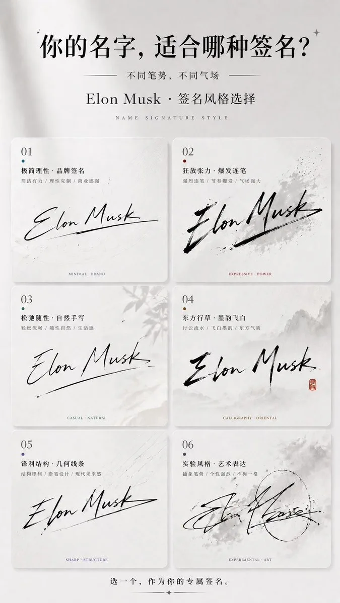 ระบบสร้างลายเซ็นดีไซน์หรู หลายสไตล์ 1