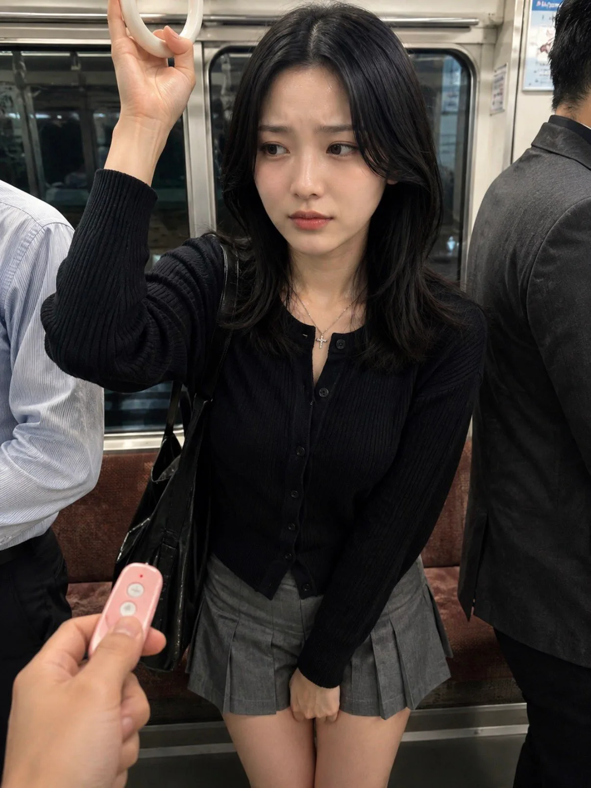 POV: สาวชุดมินิสเกิร์ตในรถไฟแน่นขนัด 1
