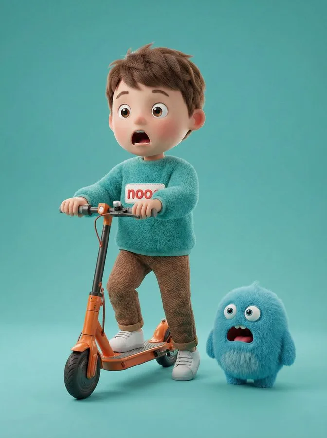เด็กน้อยกับสัตว์ประหลาดสีน้ำเงินสุดช็อก 1