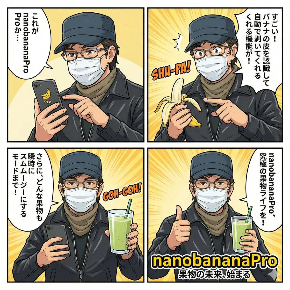 ตัวละครอธิบาย Nano Banana Pro ในคอมิก 4 ช่อง 1