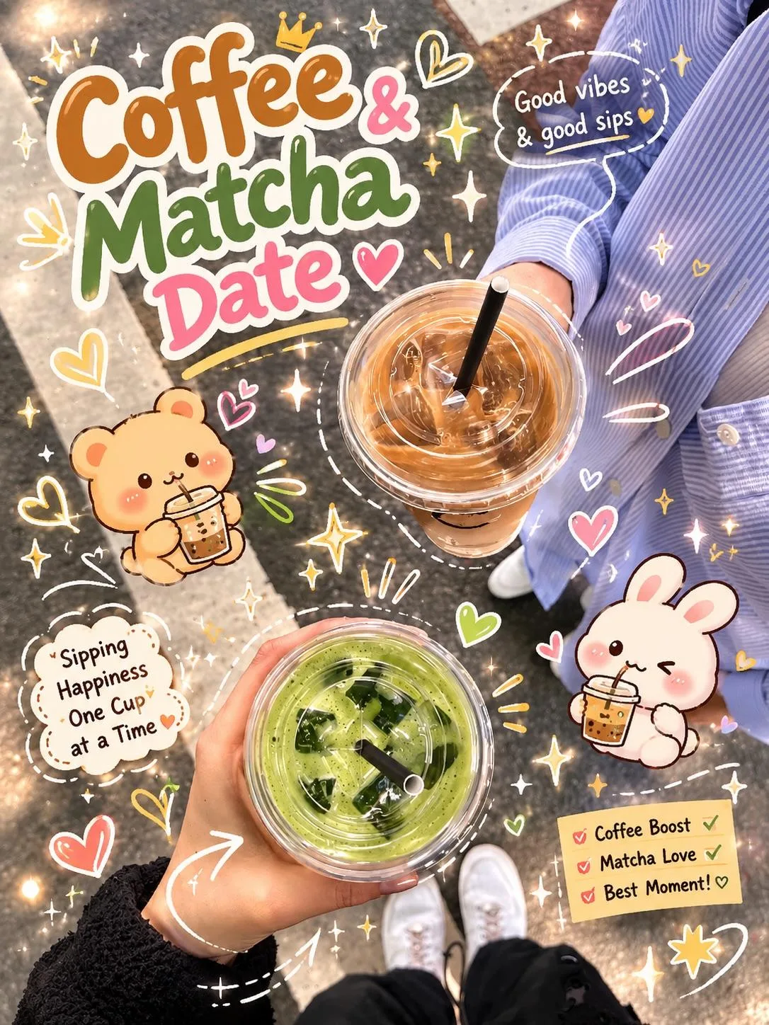 โปสเตอร์อาหารเกาหลีน่ารัก สไตล์ฮีลใจ 2