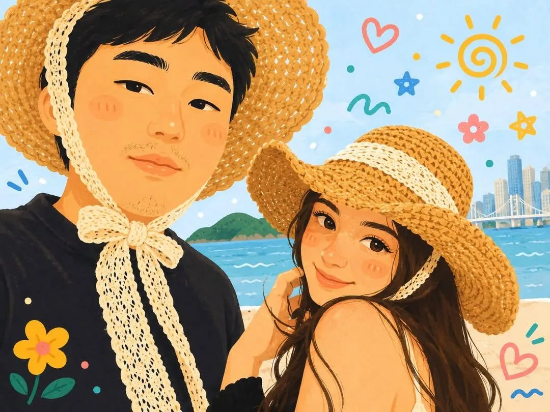 คู่รักเกาหลีสุดคิ้วท์ ถ่ายเซลฟี่สไตล์เว็บตูน 2