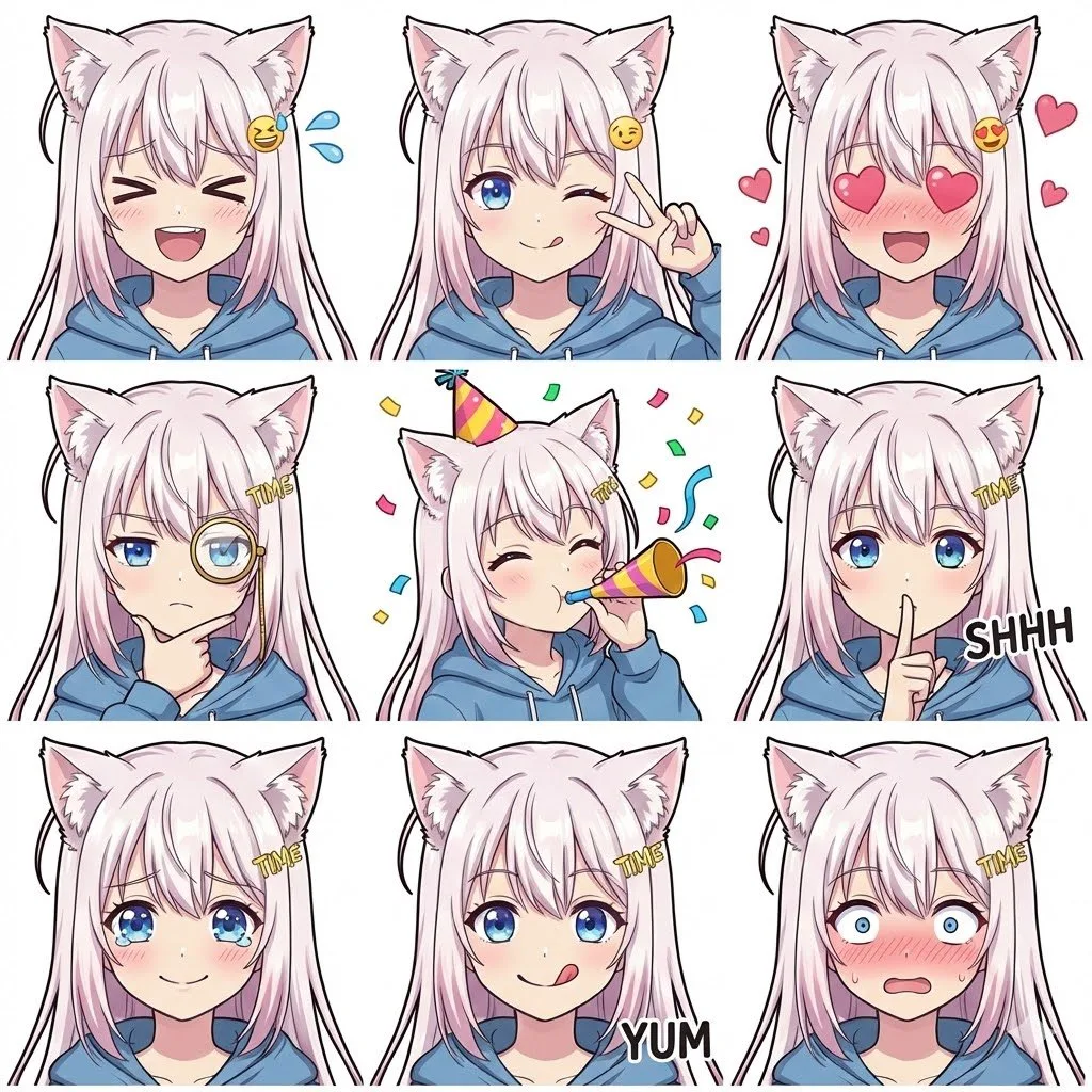 สติกเกอร์ LINE 9 ช่องสุดน่ารัก 1