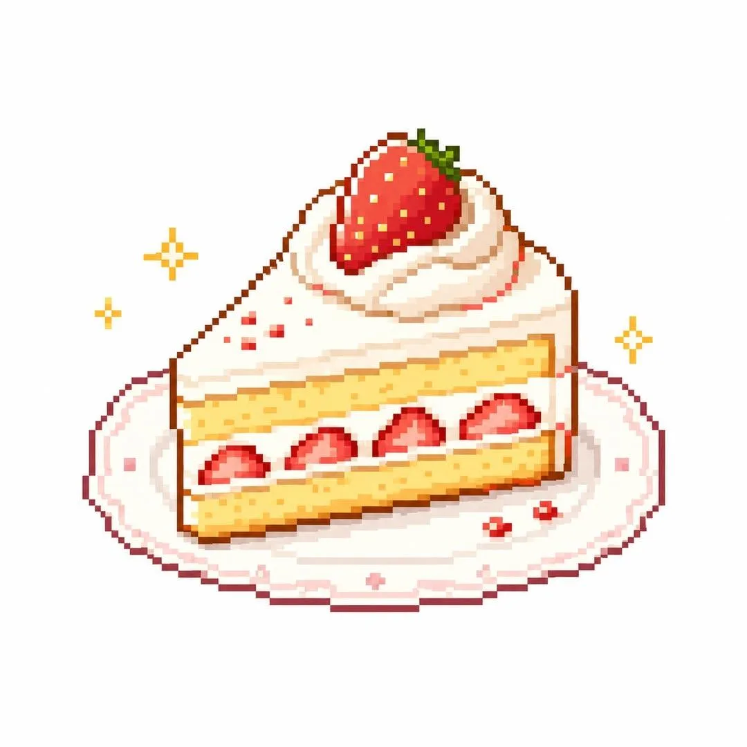 ไอคอนอาหารพิกเซลอาร์ตย้อนยุคน่ารัก 1