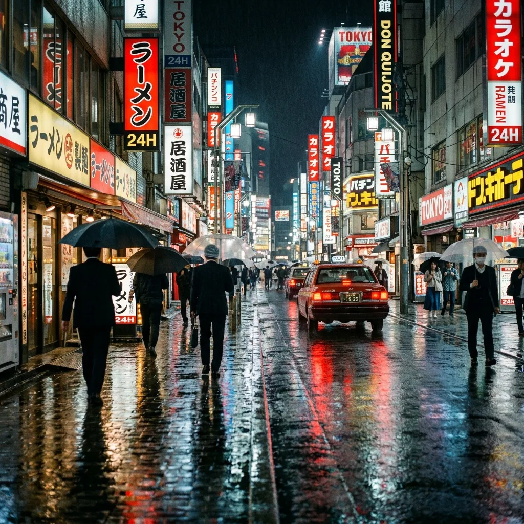 ไซเบอร์พังก์: ตรอกฝนพรำนีออนยามราตรีแห่งโตเกียว 1