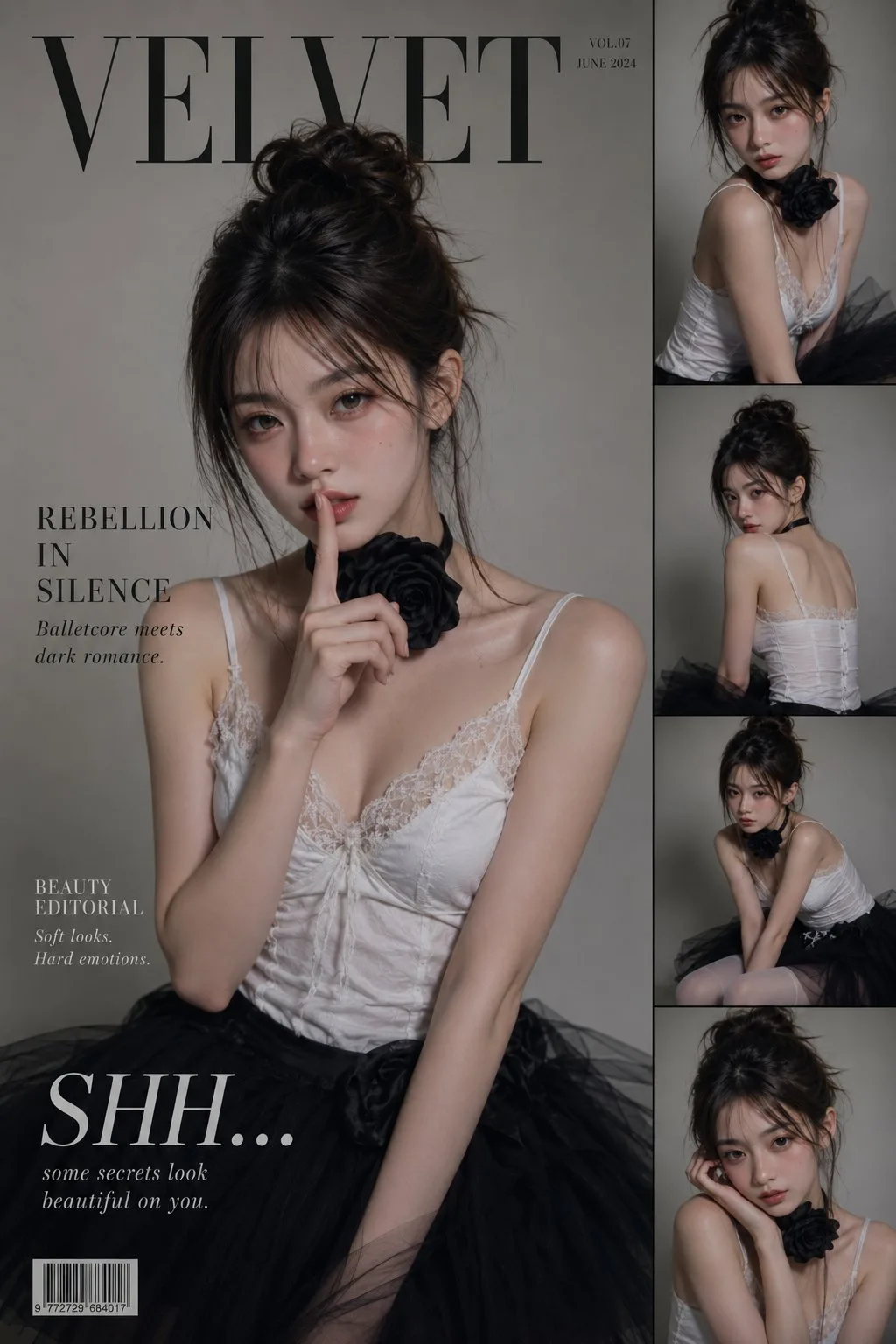 สาวดาร์กบัลเลต์: ปกแฟชั่นนิตยสารสุดคูล 1