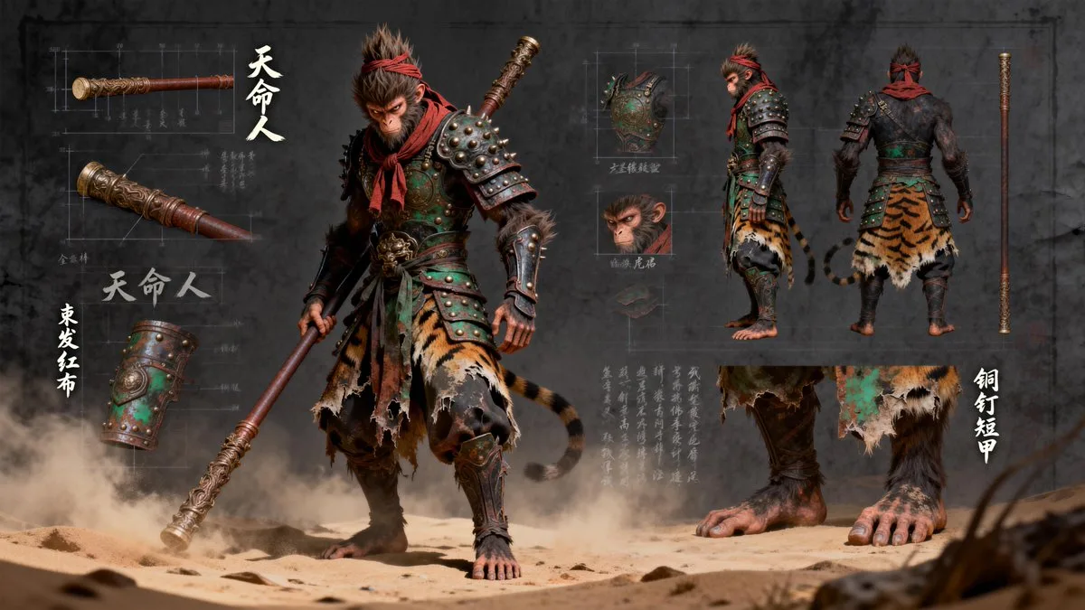 ร่างแบบตัวละคร Black Myth: Wukong 1