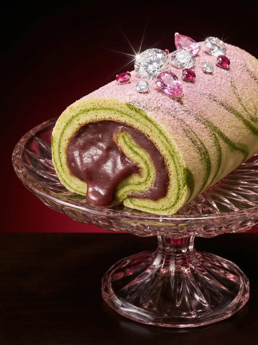เพชรชมพูหรูหรา: ขนมหวานสุดอลังการสมจริง 1