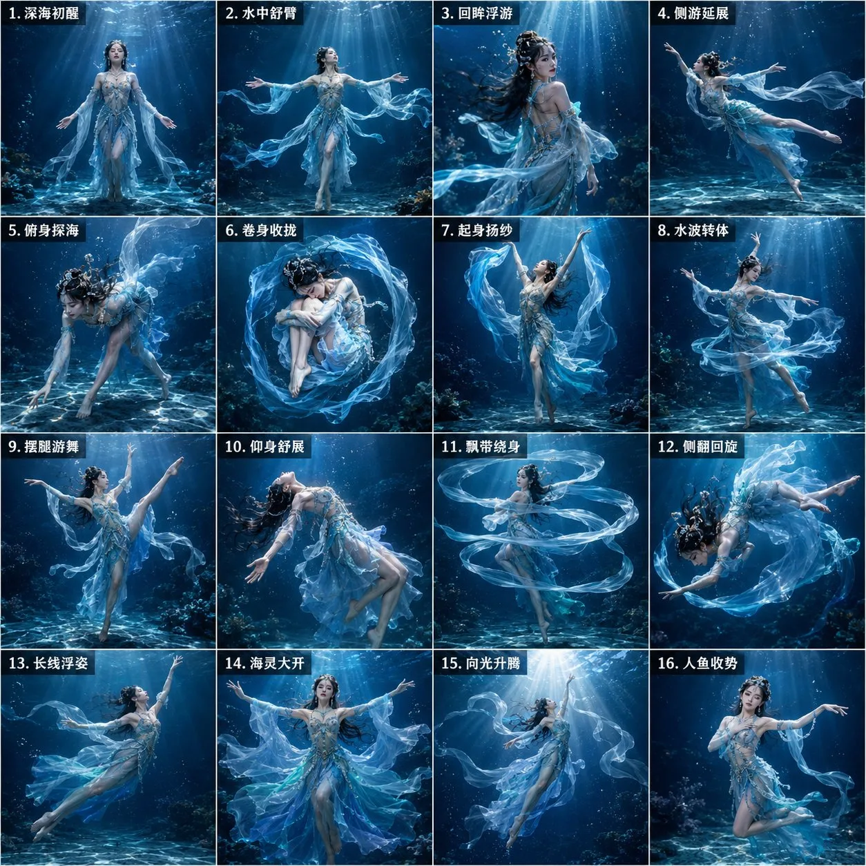 สตอรี่บอร์ดนาฏลีลาเจ้าหญิงเงือกใต้ทะเลลึก 16 ช่อง 1