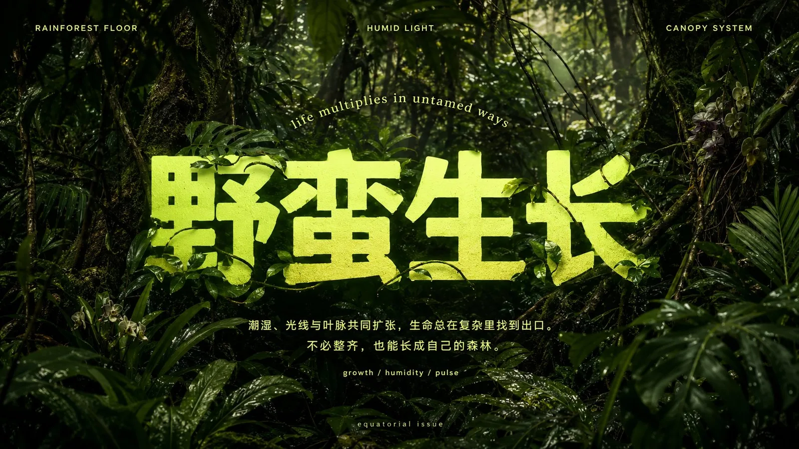 โปสเตอร์ภาพถ่าย: ลายธรรมชาติผสานอักษรยักษ์ 2