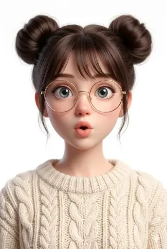 ภาพพอร์ตเทรตตัวละคร 3D สไตล์ดิสนีย์/พิกซาร์สุดน่ารัก 1