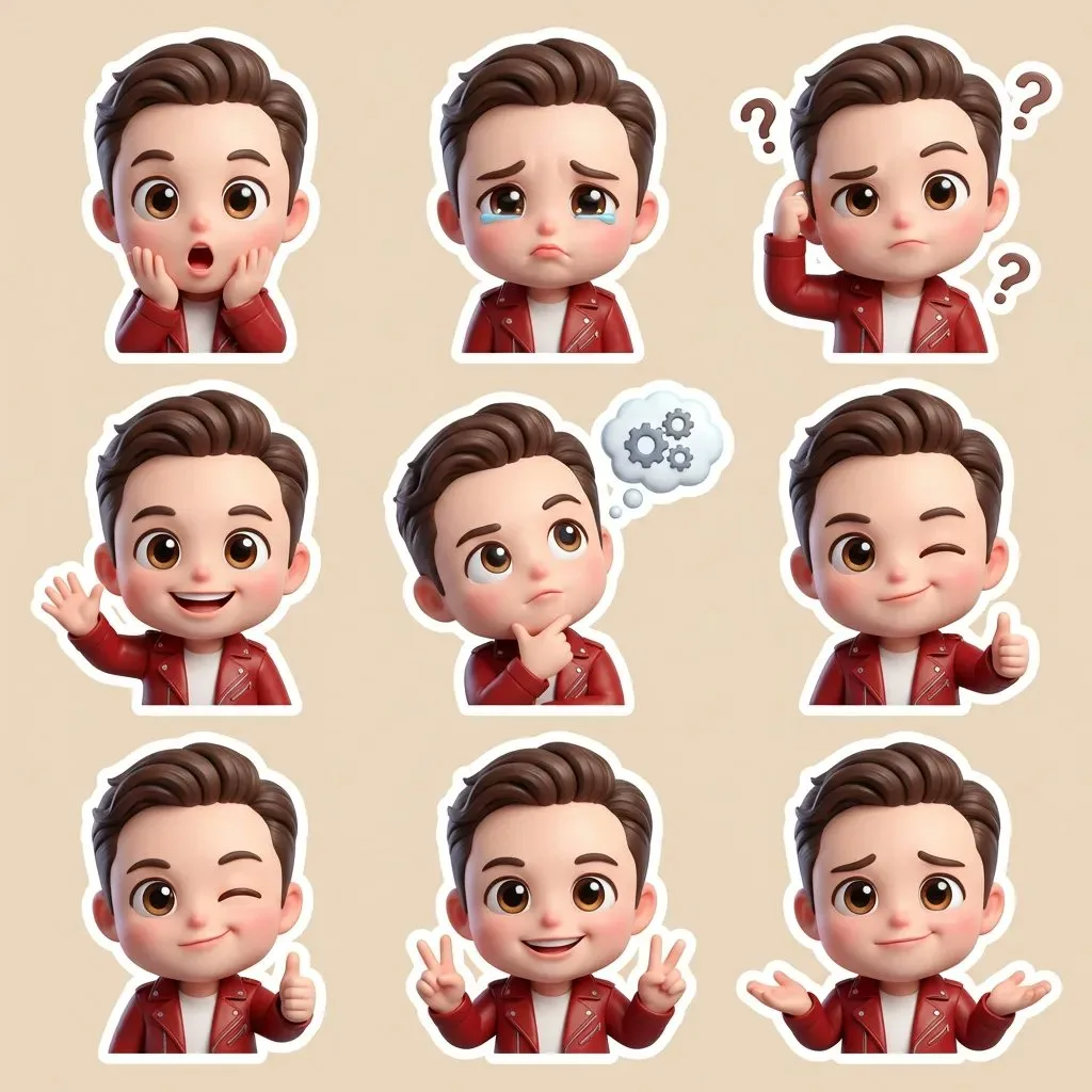 สติกเกอร์ 3D สุดคิ้วท์ สไตล์ดิสนีย์ 1