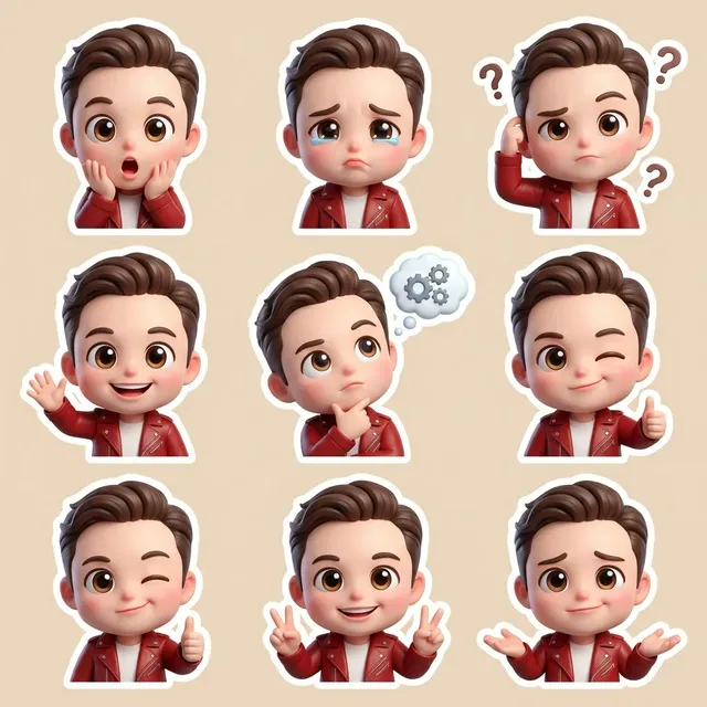 สติกเกอร์ 3D สุดคิ้วท์ สไตล์ดิสนีย์