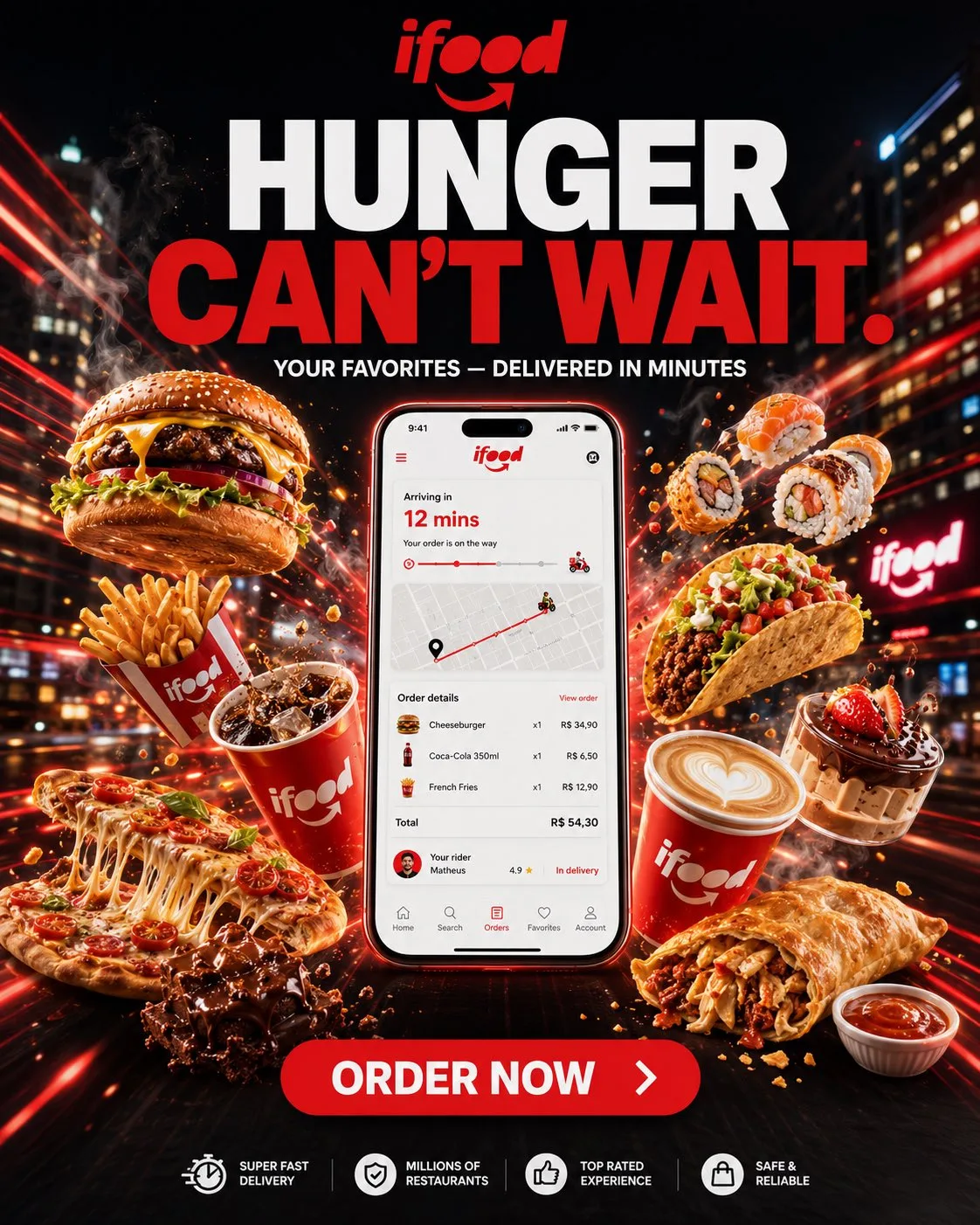 โปสเตอร์ DoorDash ระดับพรีเมียม 2