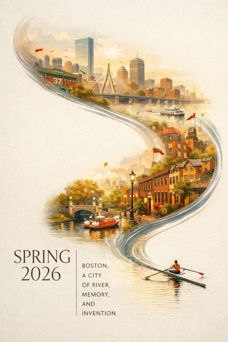 โปสเตอร์เมืองบอสตันฤดูใบไม้ผลิสุดฝัน 1