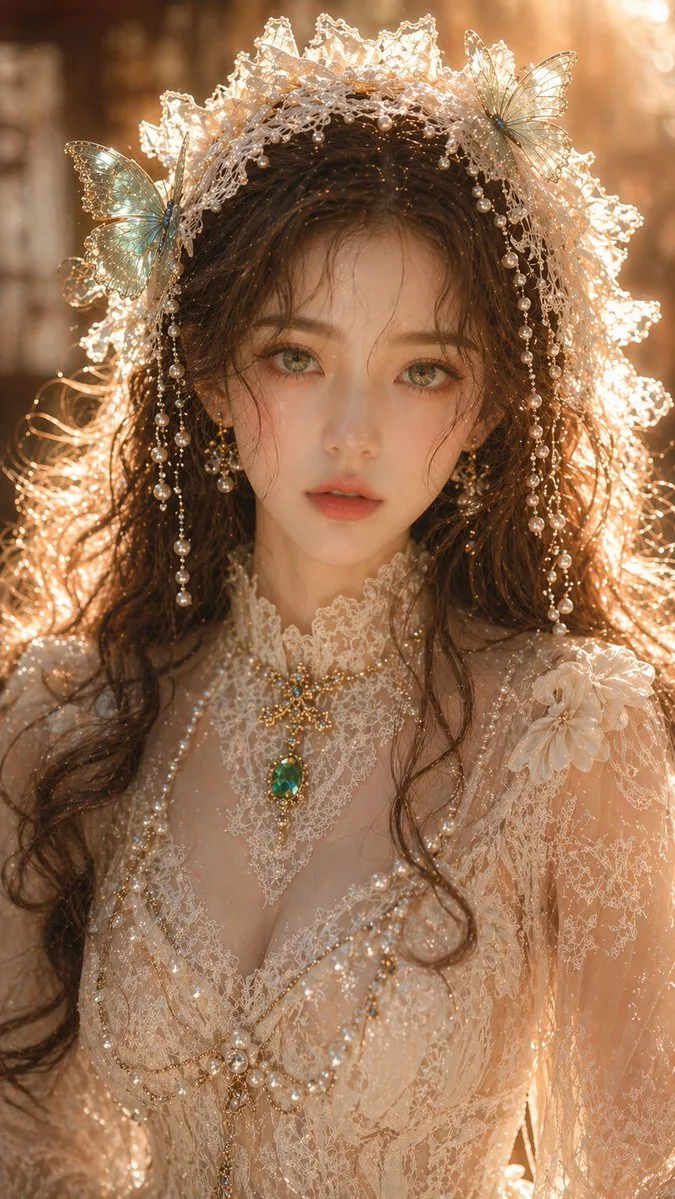 ภาพบุคคลหญิงสาวตะวันออกดั่งฝัน: มรกตแห่งความงาม 1