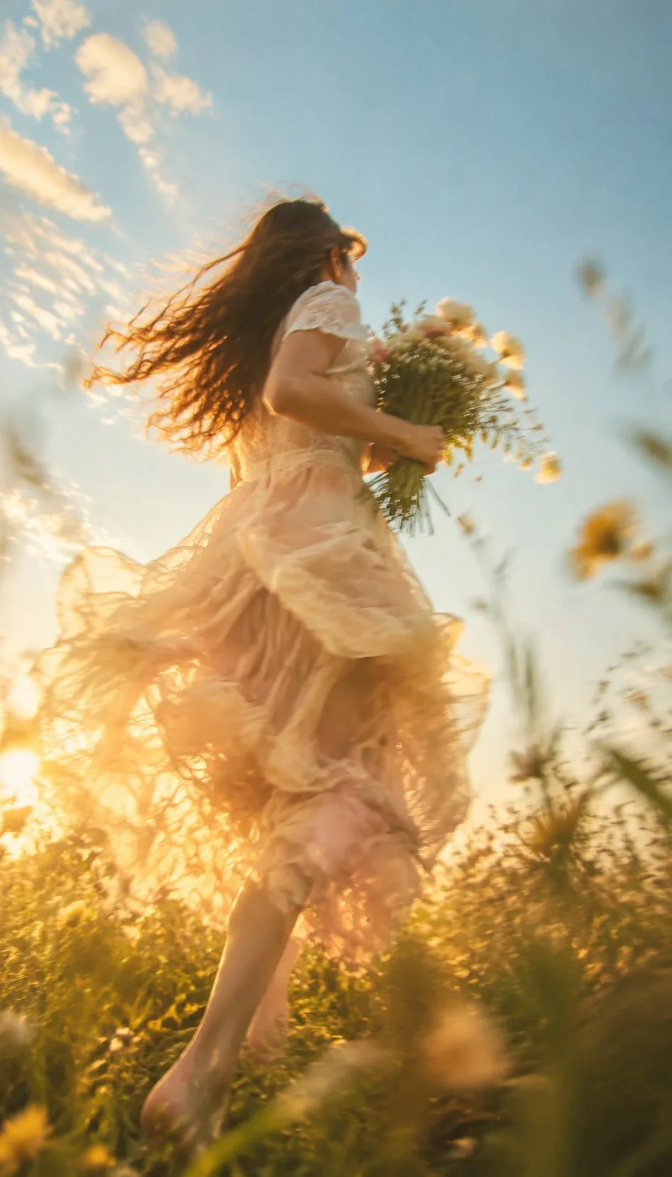 ภาพพอร์ตเทรตหญิงสาวในฝัน: สวน ดอกไม้ ชัตเตอร์ช้า 2