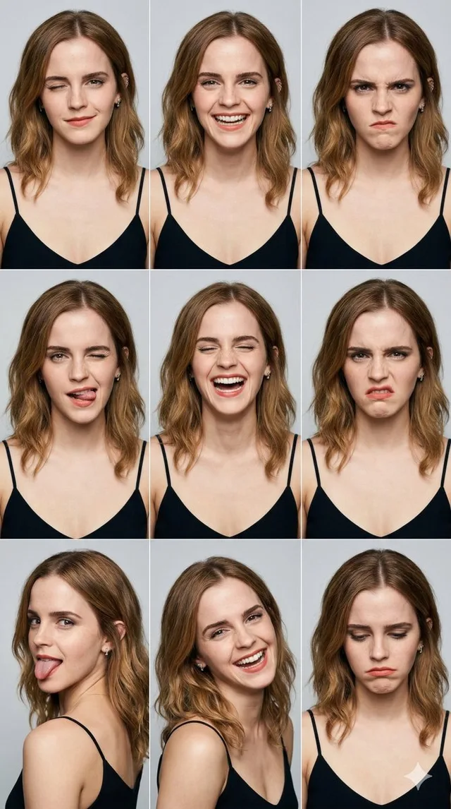 9 ช่อง 9 อารมณ์: สาวเอเชียถ่ายพอร์ตเทรต