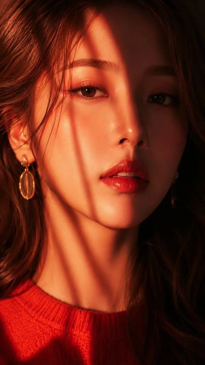 ภาพพอร์เทรตหญิงสาวเอเชียท่ามกลางแสงข้าง 1