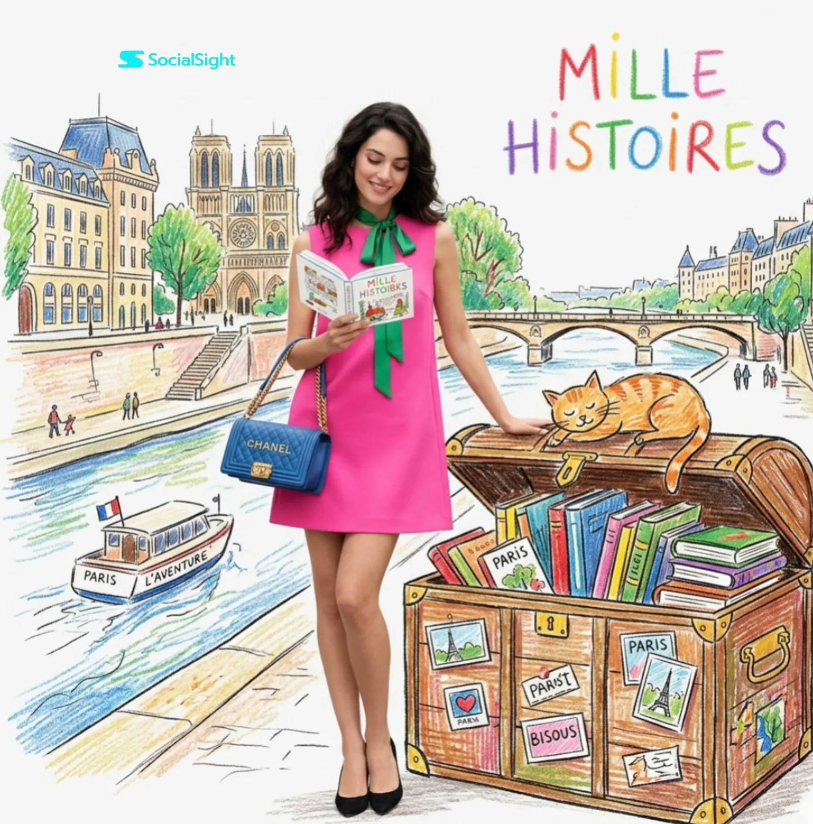 แฟชั่นฝรั่งเศสผสานภาพวาดสีเทียน: ปารีสสุดชิค 2
