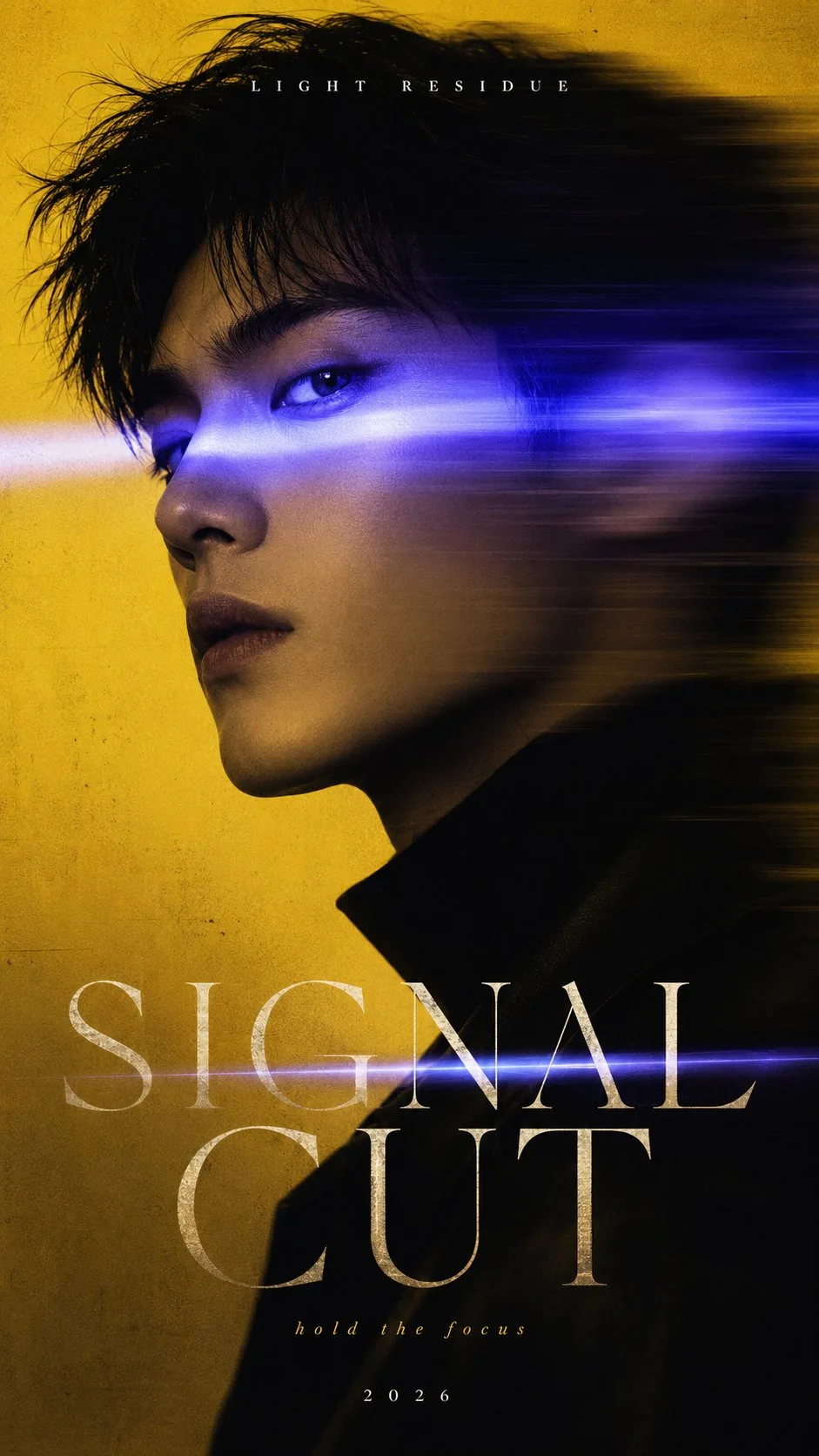 โปสเตอร์ภาพบุคคลมินิมอลพร้อม Dynamic Blur 1