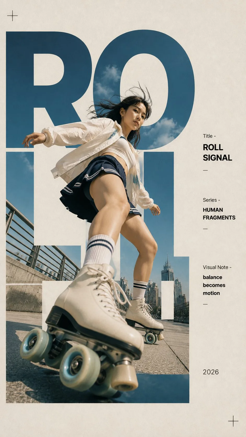 โปสเตอร์ภาพบุคคลสไตล์ Editorial Typography 1