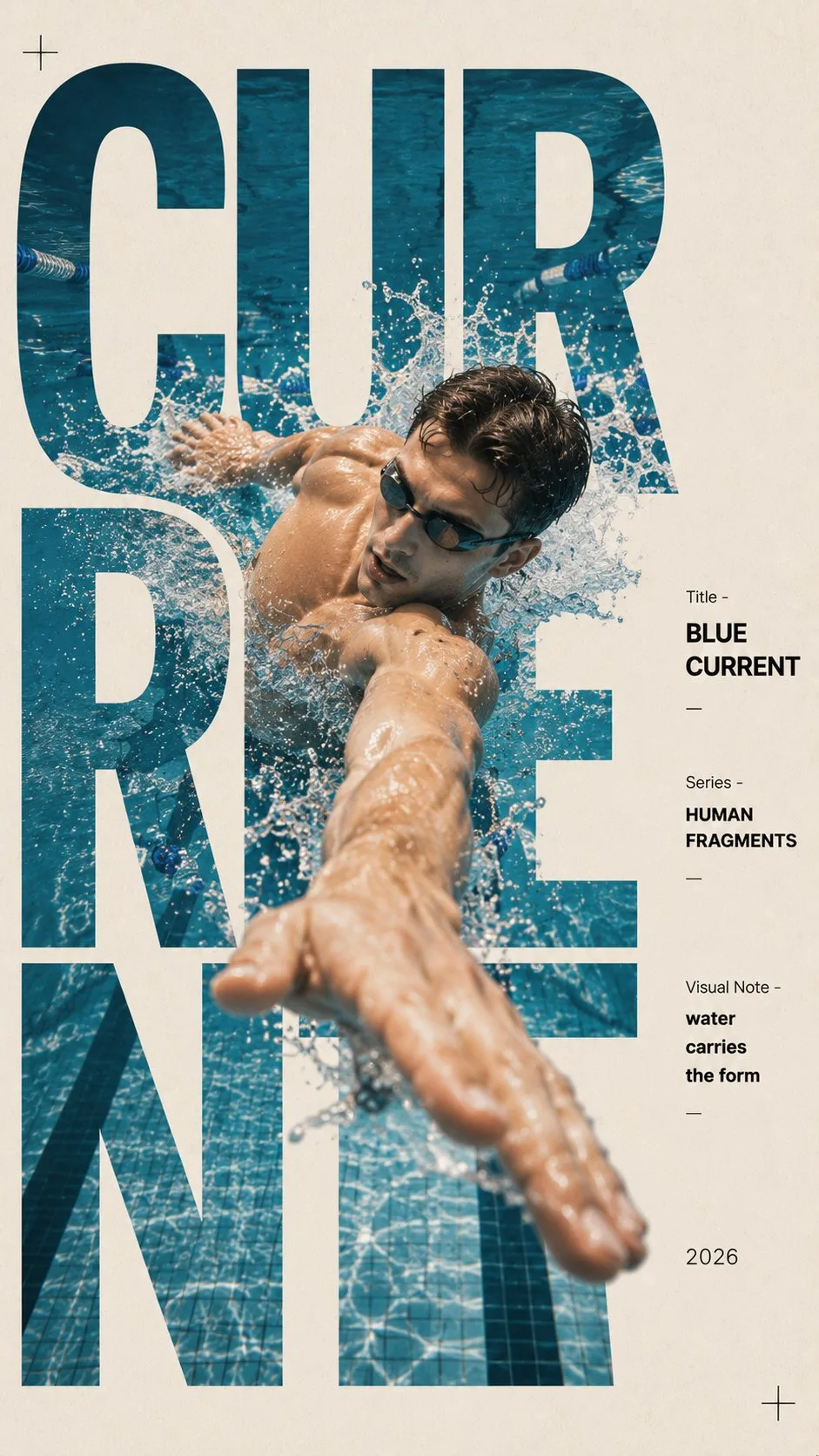 โปสเตอร์ภาพบุคคลสไตล์ Editorial Typography 2