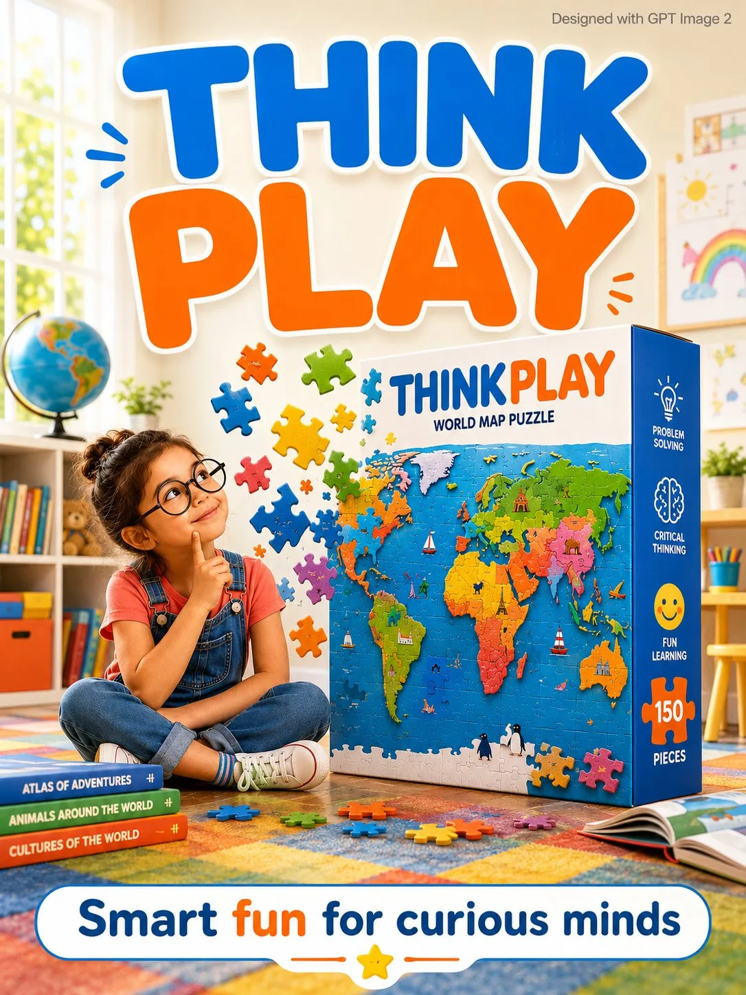 โปสเตอร์การศึกษาสาวน้อยนักสร้างตัวต่อ 1