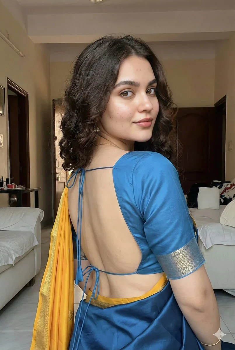สาวยุคใหม่ งามสง่าในส่าหรีชมพูเหลือบเงา 1