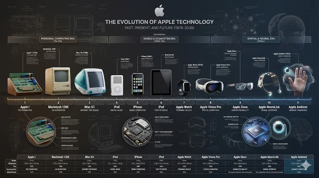 โปสเตอร์วิวัฒนาการผลิตภัณฑ์: HD 3D อินโฟกราฟิก 1