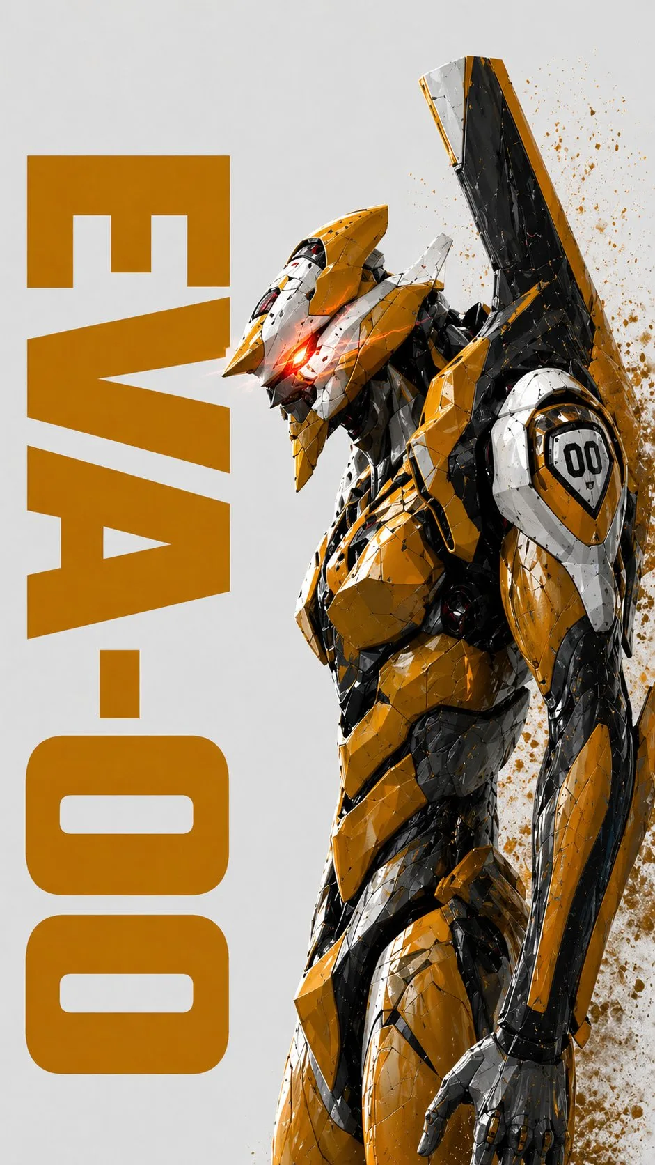 EVA-00 เมคคานิกสไตล์ภาพสีน้ำมัน 1