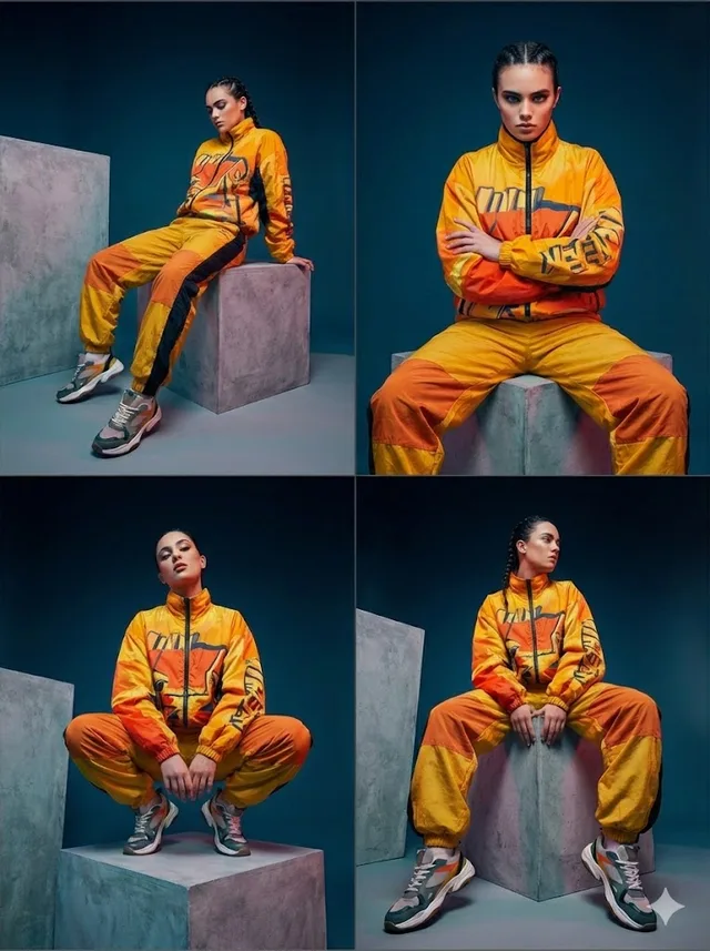 สาวนักกีฬาแฟชั่นสุดคูลในภาพ 4 ช่อง
