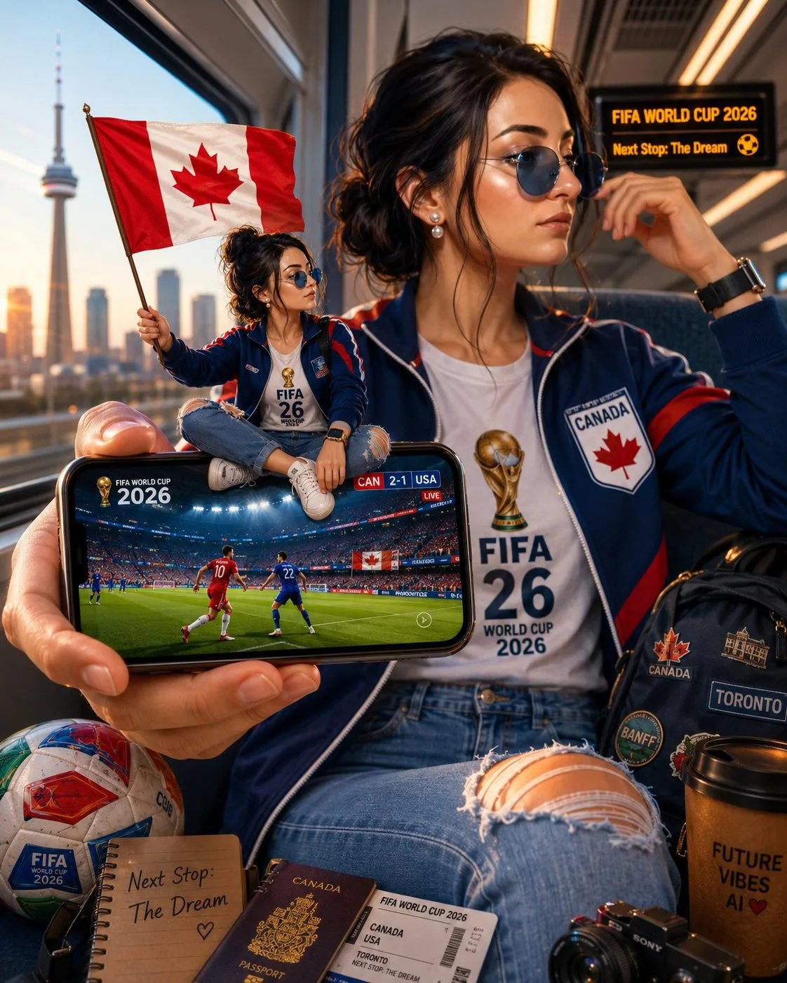 โปสเตอร์บอลโลก 2026: สาวนักสร้างคอนเทนต์สุดชิค 1