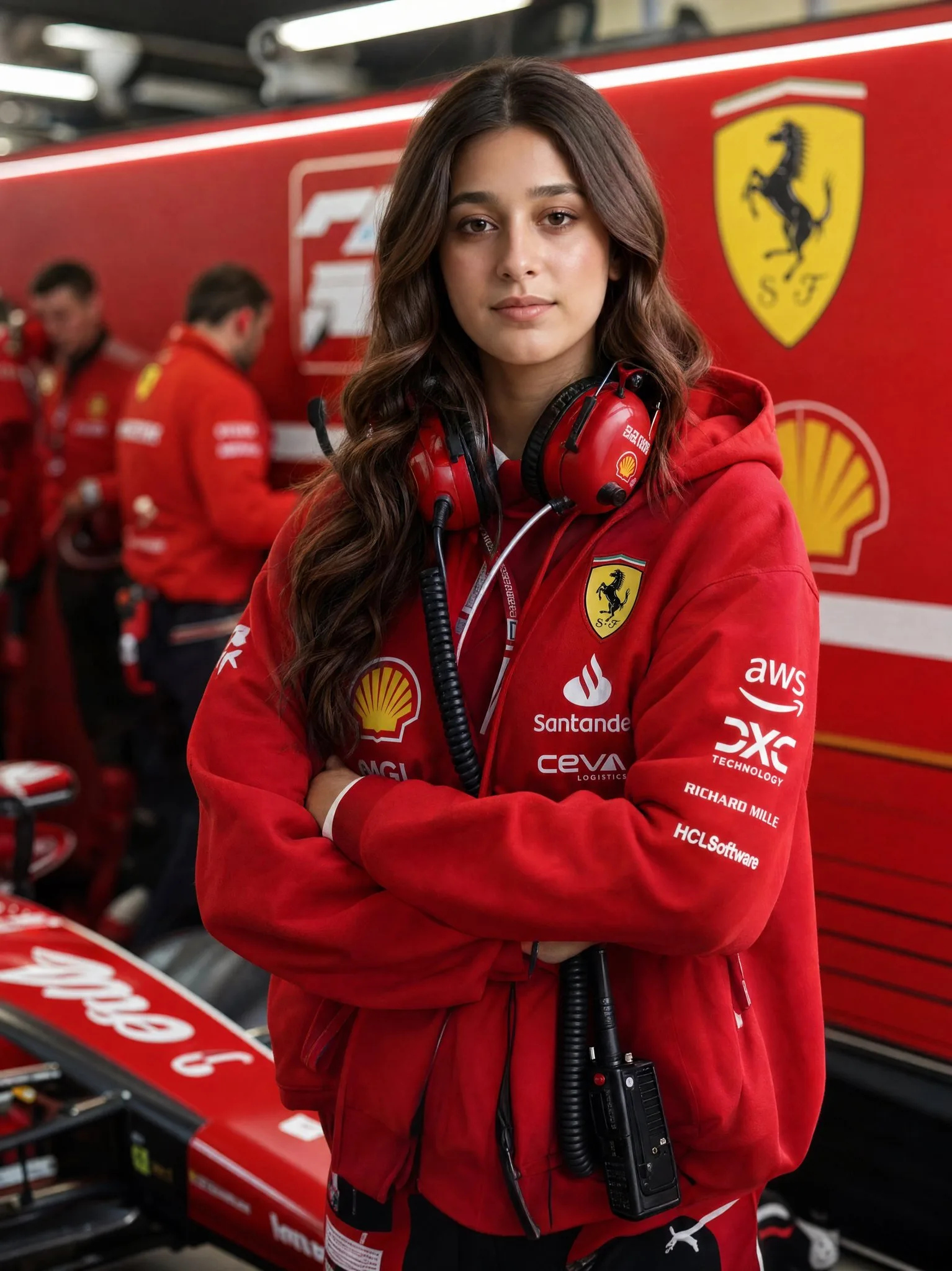 สาวเฟอร์รารี: ภาพเหมือนในพิต F1 1