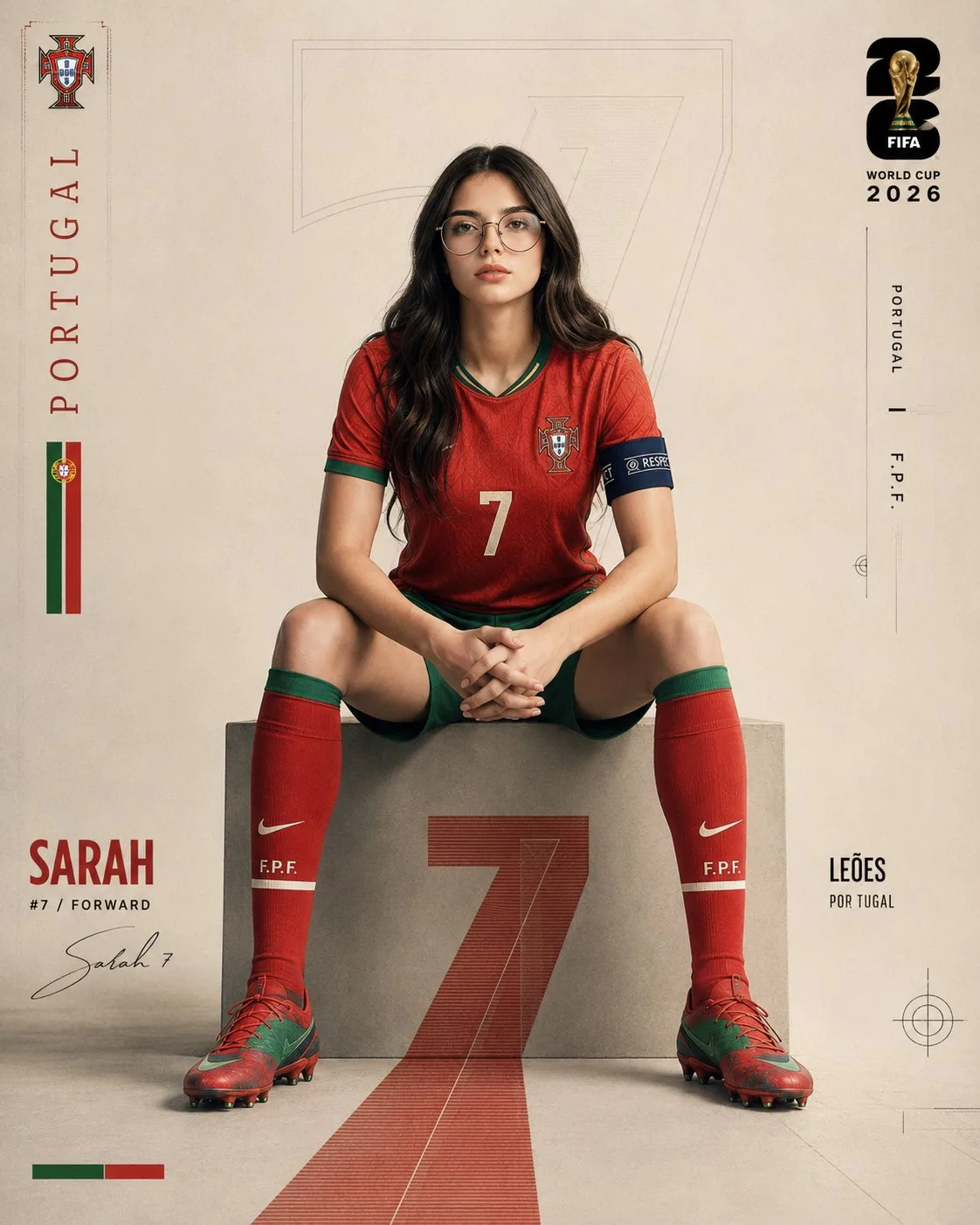 โปสเตอร์ฟุตบอลโลก 2026 สไตล์มินิมอล 1
