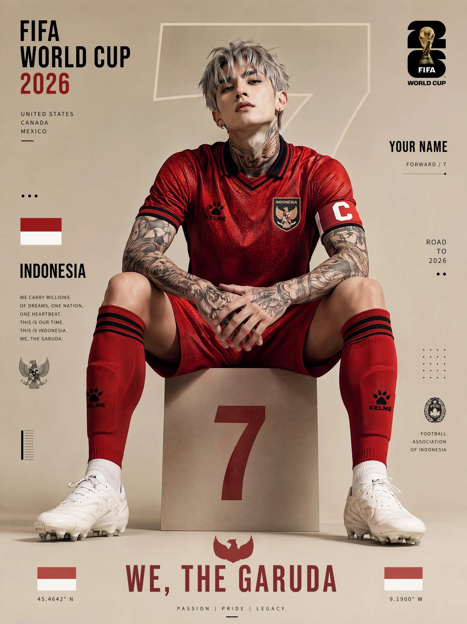 โปสเตอร์ฟุตบอลโลก 2026 อินโดนีเซีย 1