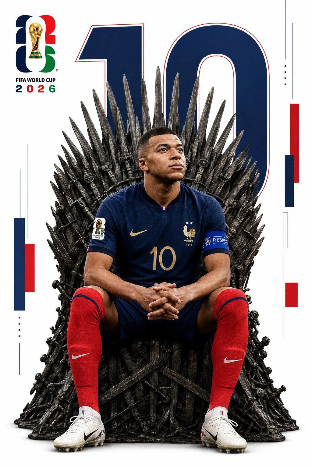 โปสเตอร์บอลโลก 2026: นักเตะบนบัลลังก์เหล็ก 2