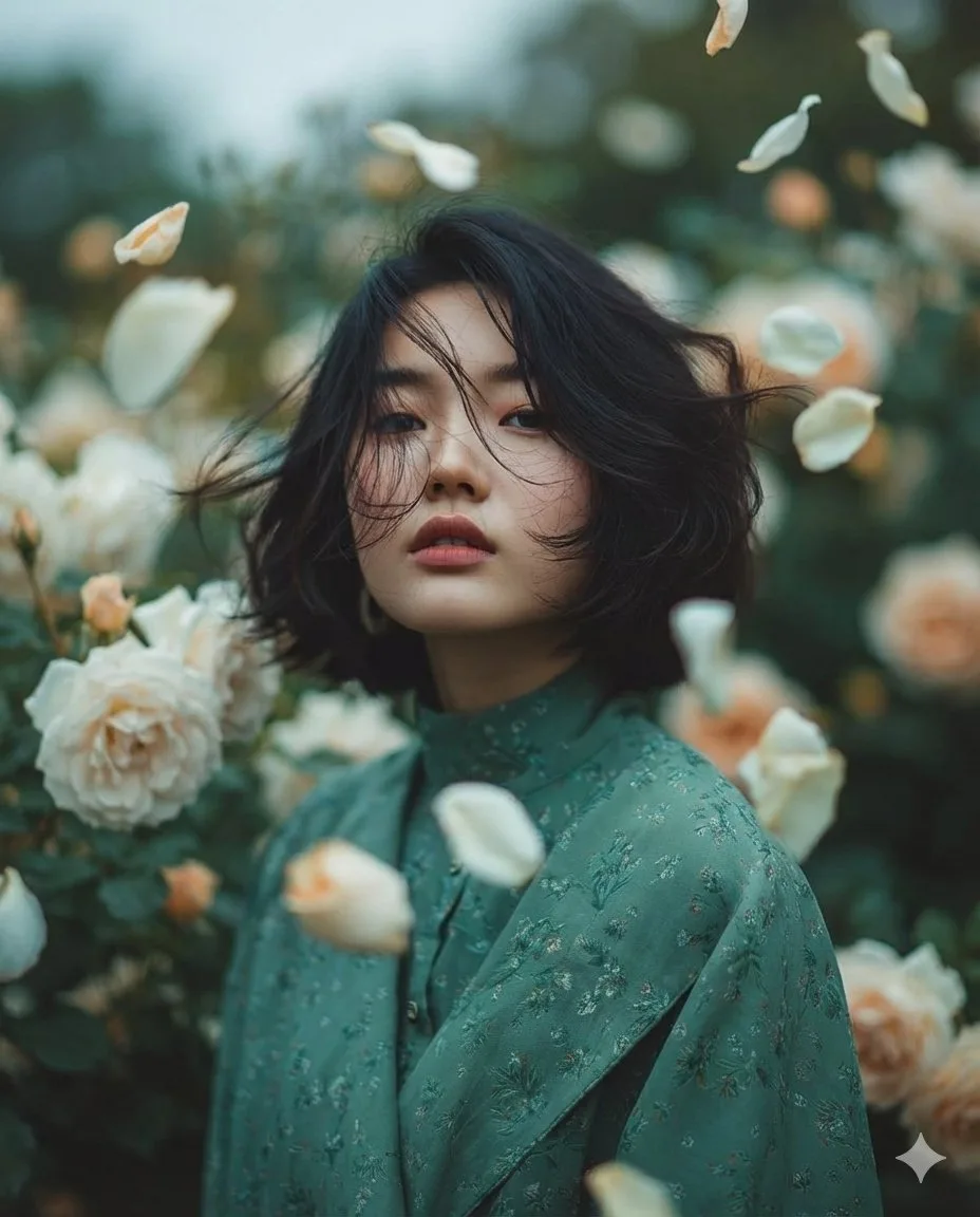 สาววินเทจในสวนฝัน ดอกไม้โปรยปราย 1