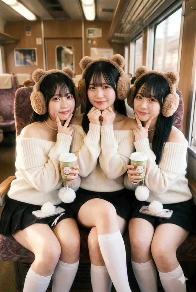 สามสาวหมีขนฟู: เที่ยวรถไฟสุดน่ารัก