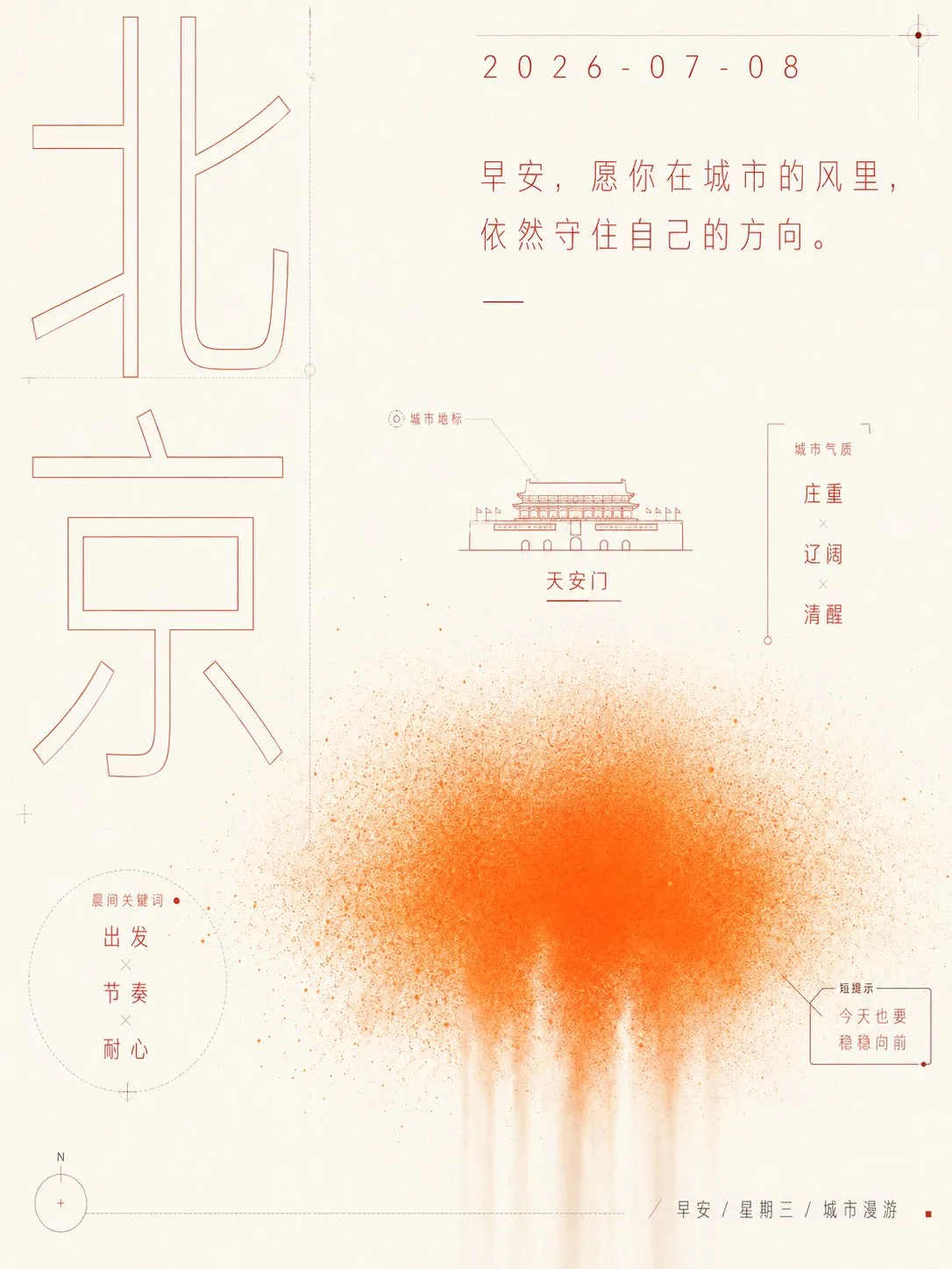 โปสเตอร์ตัวอักษรพ่นสีเรืองแสงแบบมินิมอล 1