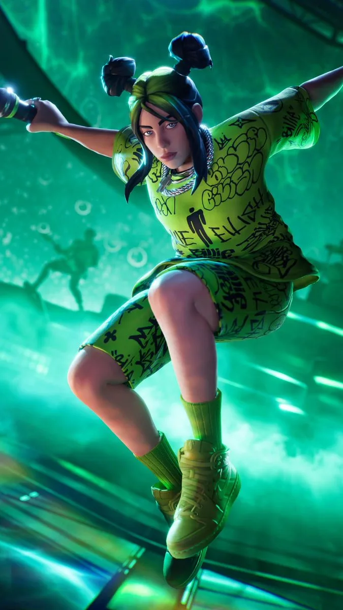 คอนเสิร์ต Billie Eilish สไตล์ Fortnite แสงนีออน 1
