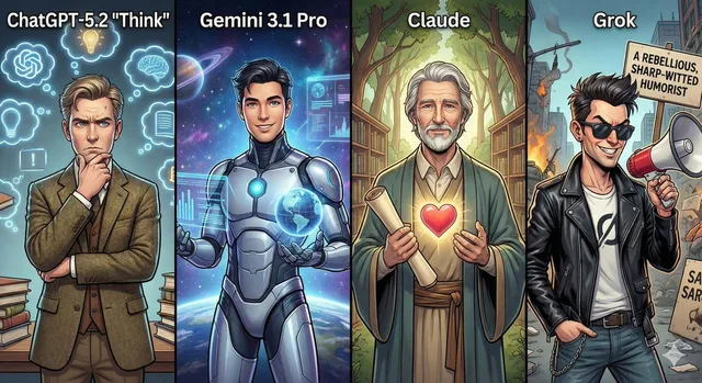 AI ยักษ์ใหญ่ 4 แบรนด์ ในร่างมนุษย์