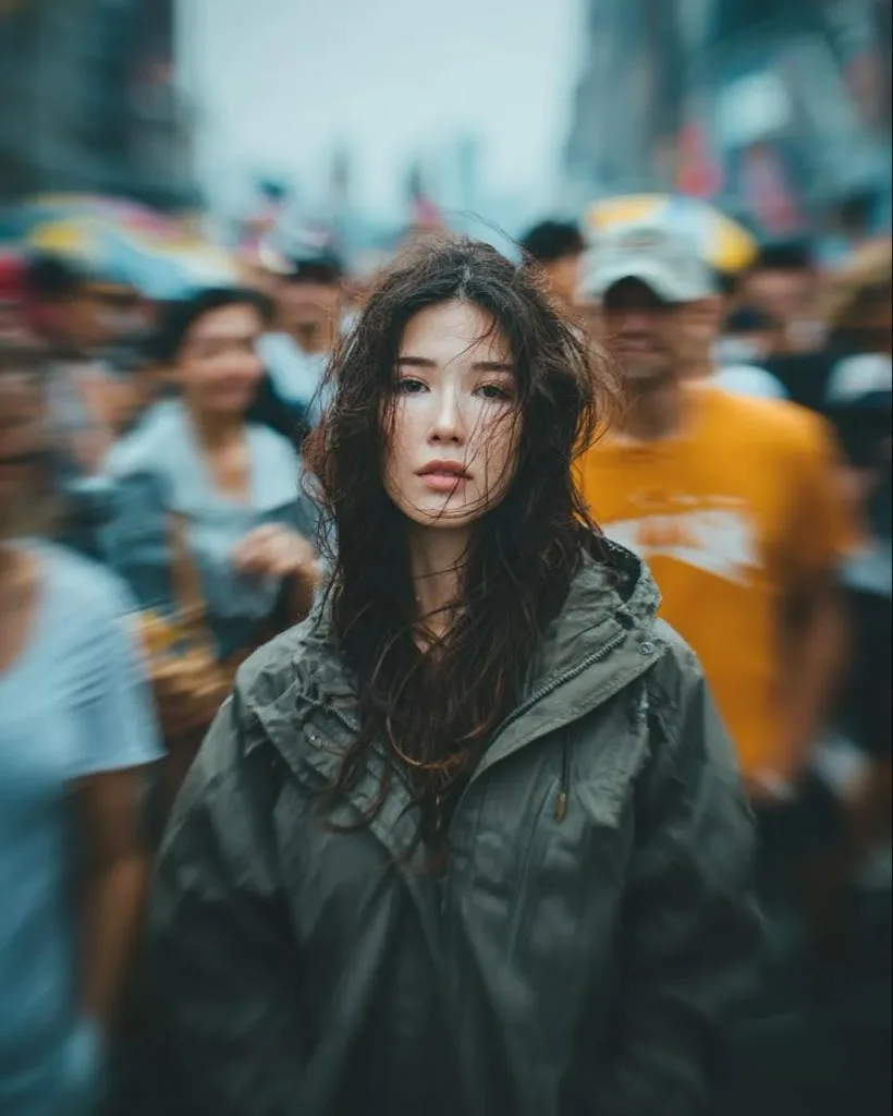 ภาพบุคคลแนวสตรีท: สายตาอันลึกซึ้งท่ามกลางความวุ่นวาย 1
