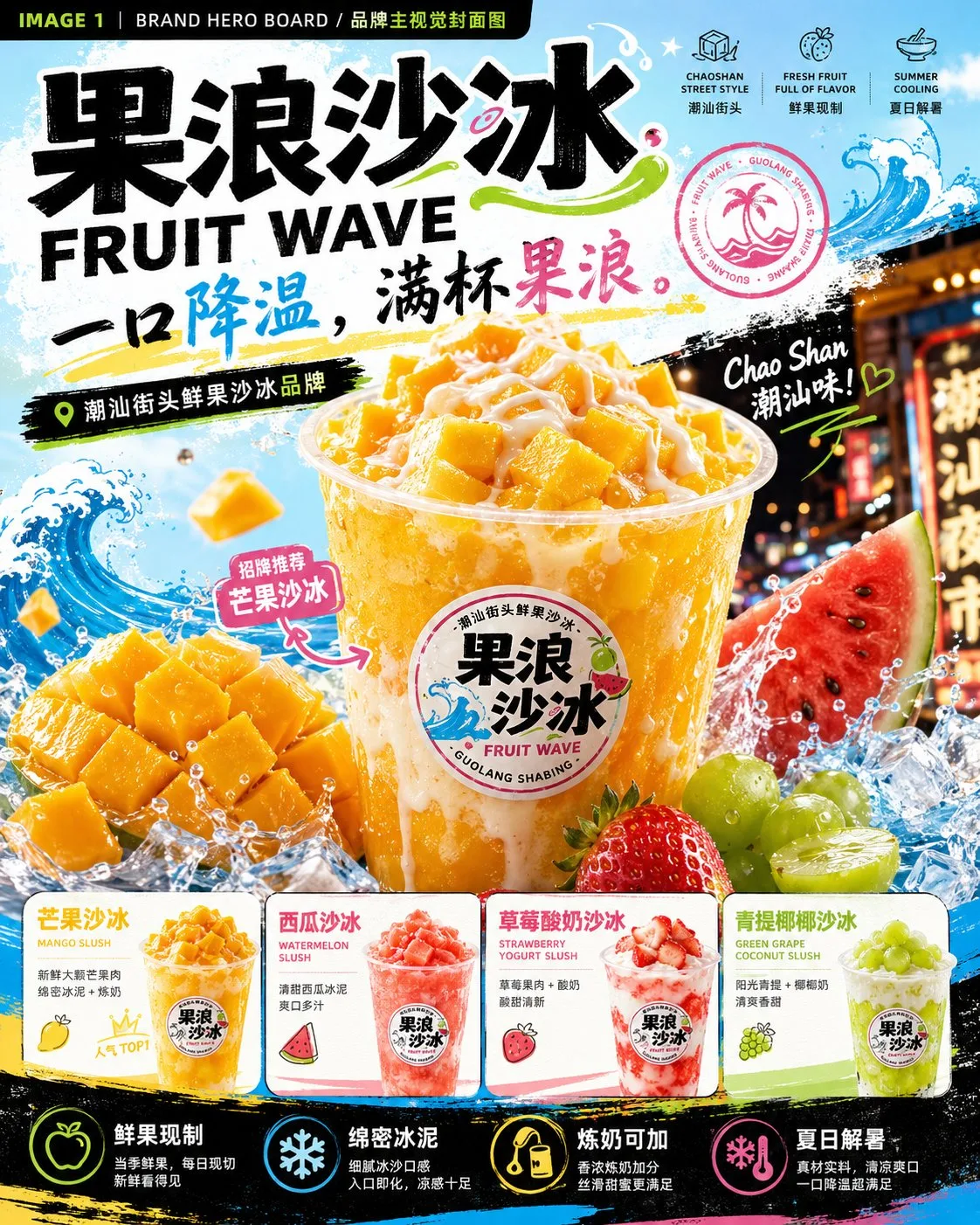 Fruit Wave: เสนอภาพลักษณ์แบรนด์เครื่องดื่ม 1
