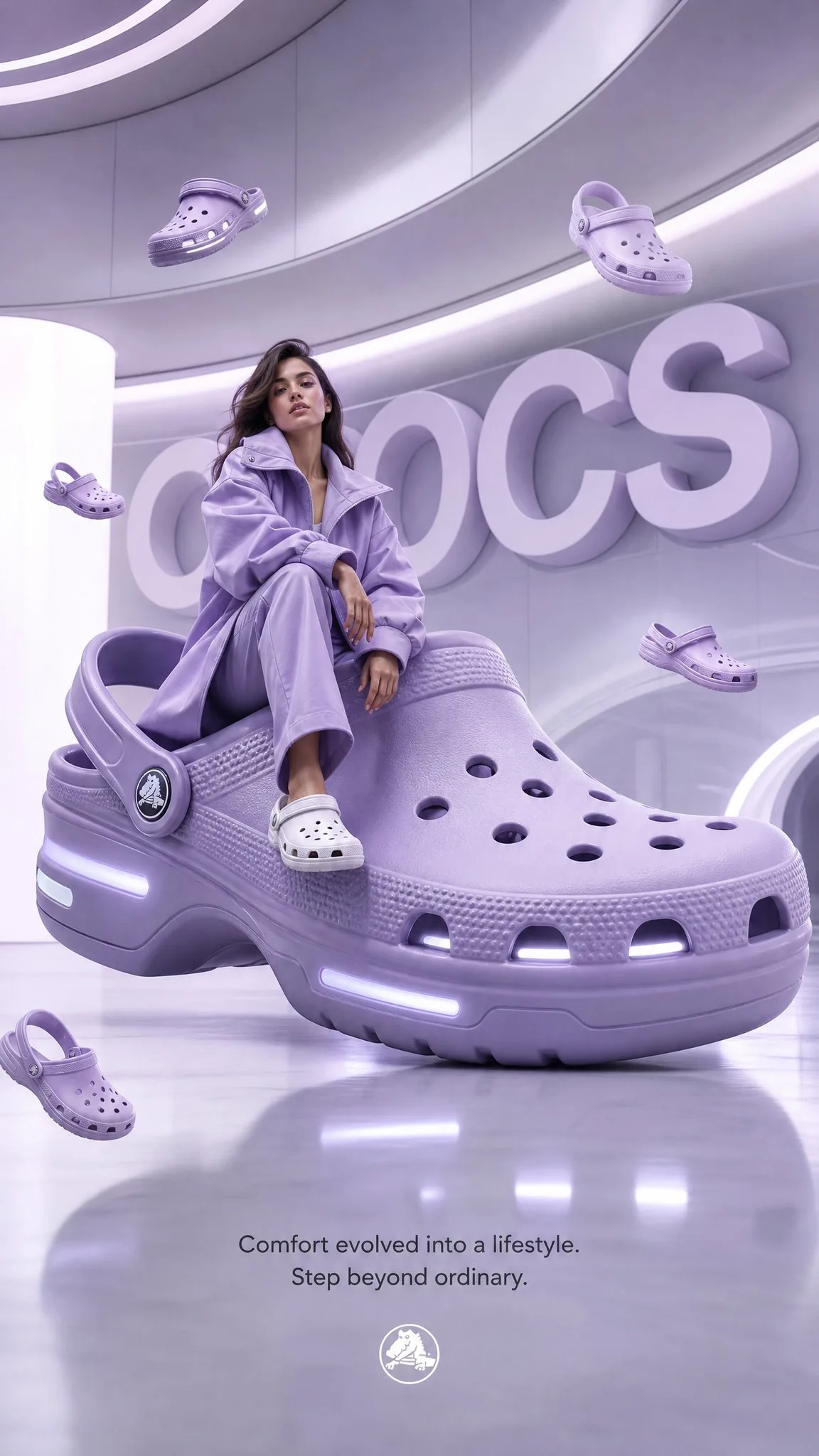 โปสเตอร์โฆษณา Crocs หรูหราล้ำยุค 2