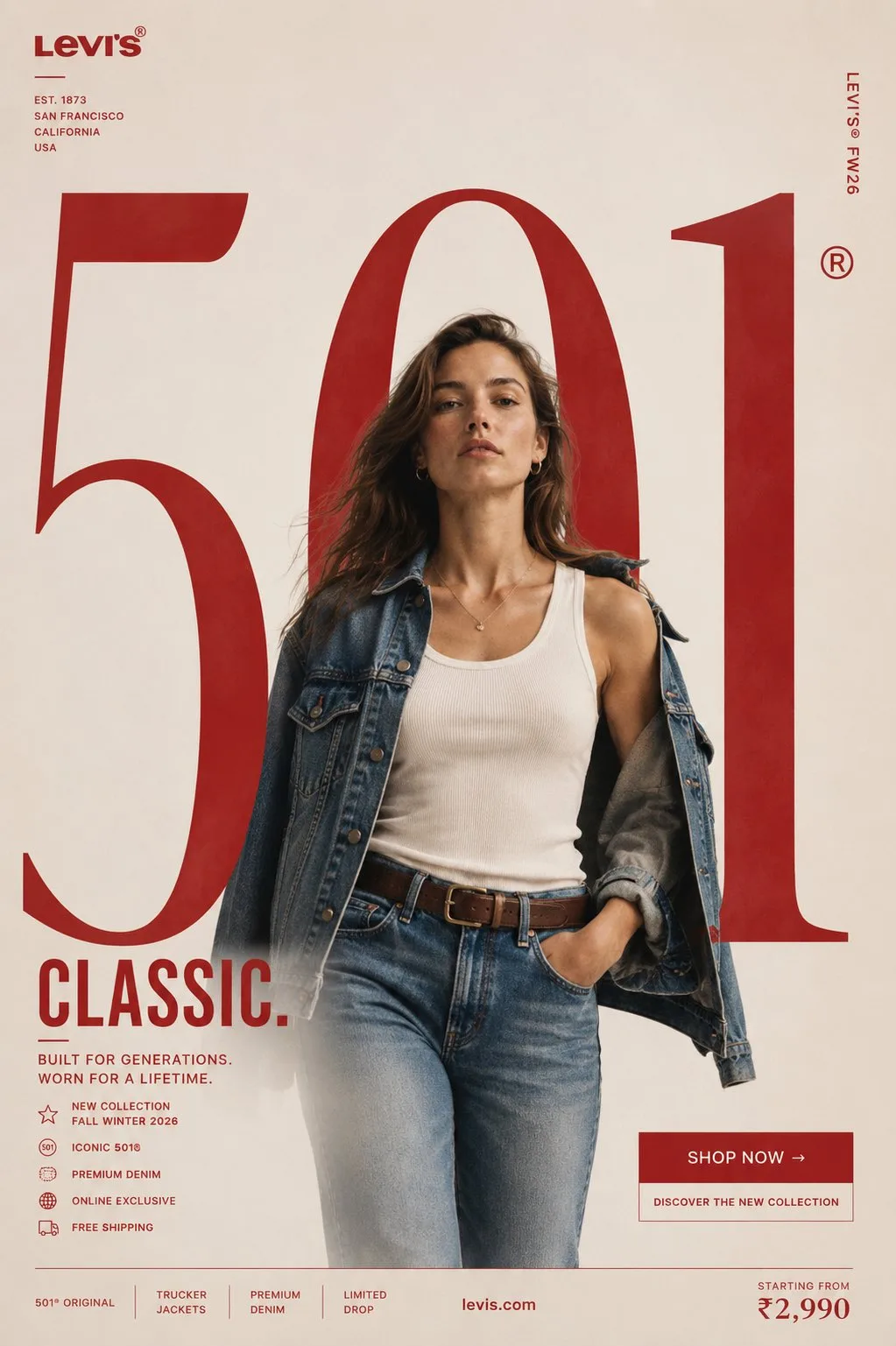 โปสเตอร์แฟชั่น GAP: โฆษณาชุดยูนิฟอร์มใหม่ สไตล์หรู 2