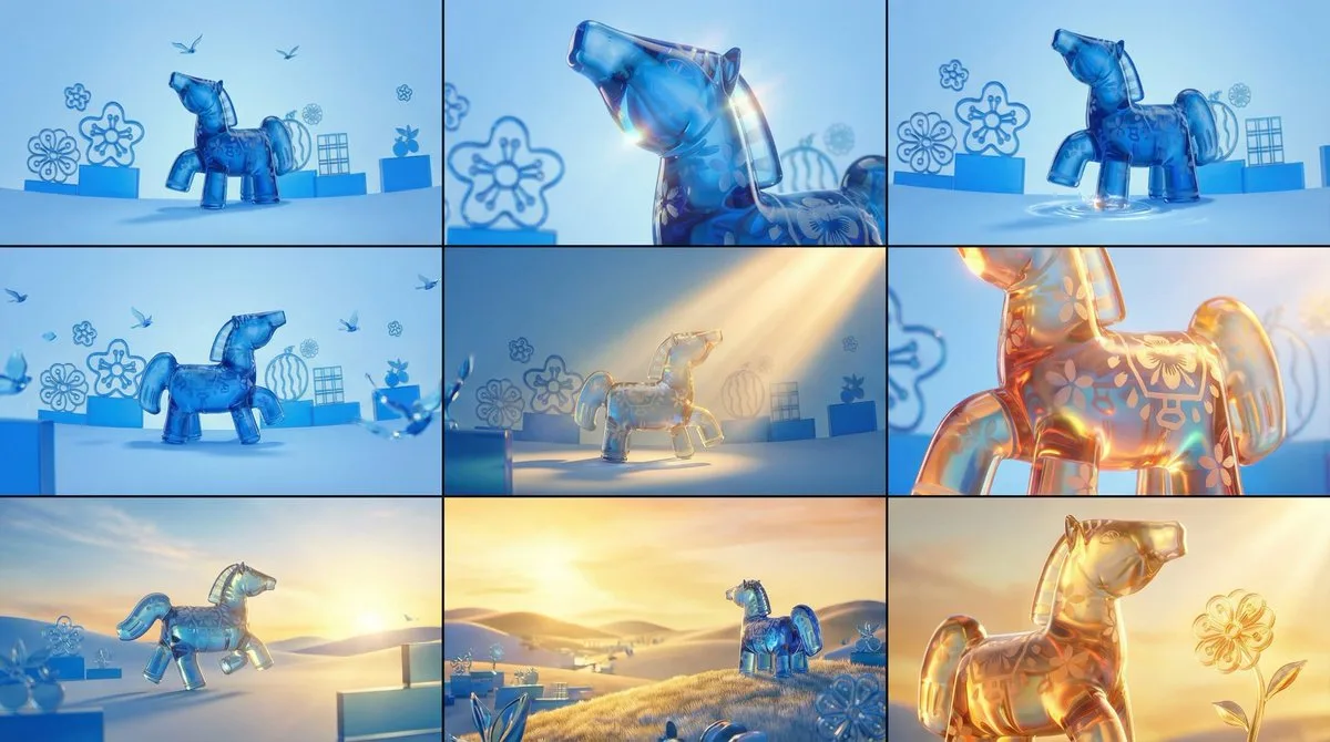ม้าแก้วสีน้ำเงินทองคำ สู่ตะวันยามอัสดง 1